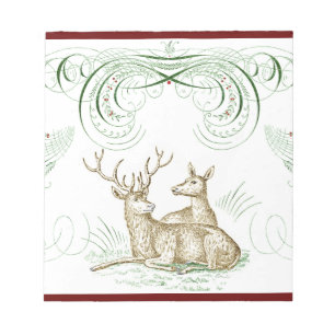 Christmas Deer Notepad
