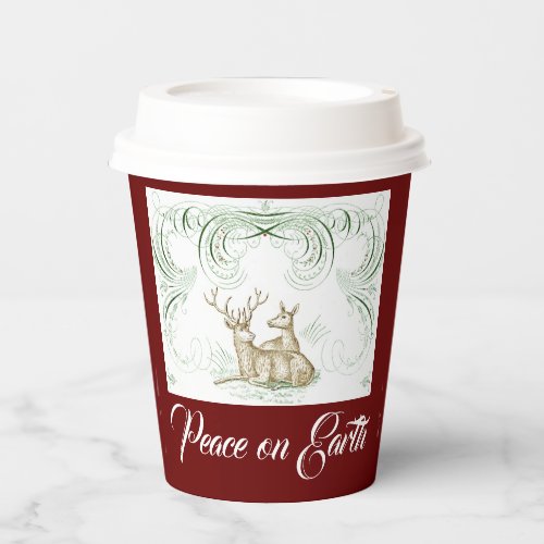 Christmas Deer Paper Cups