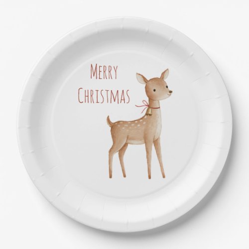 Christmas Deer Paper Plates