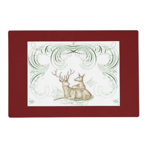 Christmas Deer Placemat