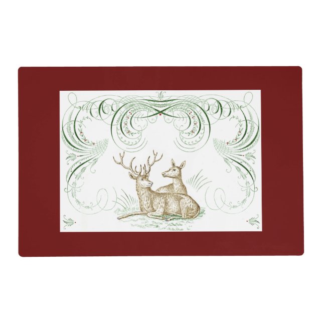 Christmas Deer Placemat (Front)
