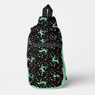 Christmas Deer Seamless Pattern  Sling Bag