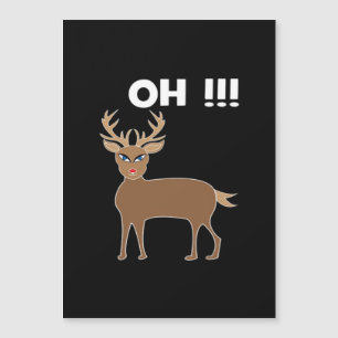 Christmas Deer Season Cute Festive Retro Style 