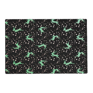 Christmas Deer Star Winter Pattern Placemat