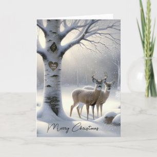 Christmas Deer True Love Holiday Card