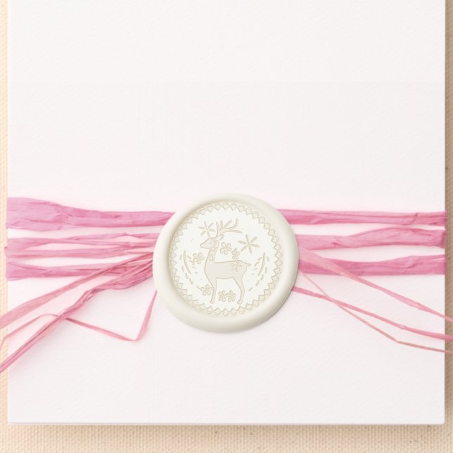 Christmas Deer  Wax Seal Sticker (Front)