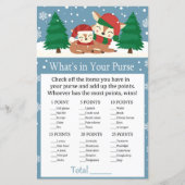 Christmas deer What's in your purse game (Front)