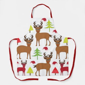 Christmas Deer Winter Pattern