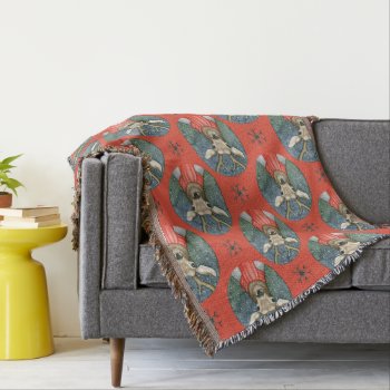 Christmas Deer Woodland Holiday Throw Blanket by DP_Holidays at Zazzle