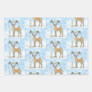 Christmas Deer Wrapping Paper