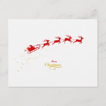 Christmas Deers Holiday Postcard by JiSign at Zazzle