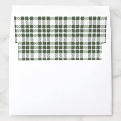 Christmas Definition Plaid Holiday Envelope Liner