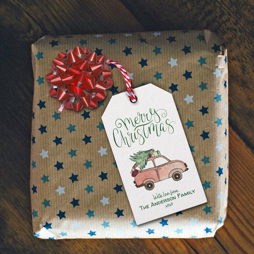 Christmas Delivery GREEN Gift Tags