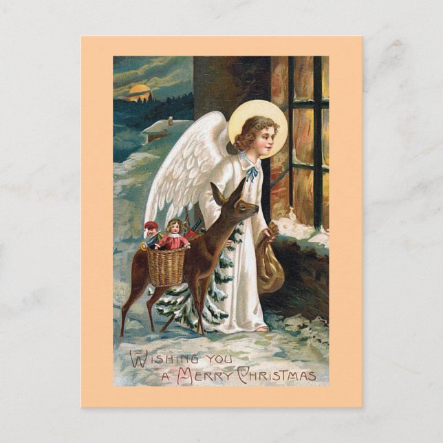 "Christmas Delivery" Holiday Postcard (Front)