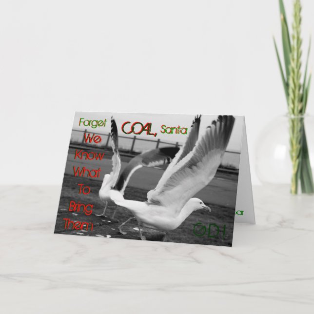 Christmas Delivery - Seagull Style Holiday Card (Front)