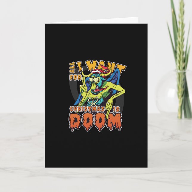 Christmas Demon Card (Front)
