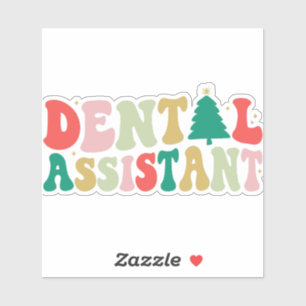 Christmas Dental Assistant Sticker