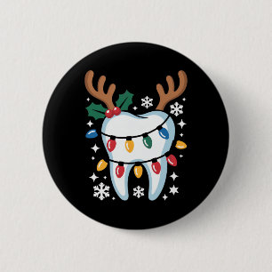 Christmas Dental Squad Dental Lab Hygienist 1 Button