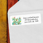 Christmas Desert Southwest Cactus Cacti Address Label<br><div class="desc">This design was created though digital art. It may be personalized in the area provide or customizing by choosing the click to customize further option and changing the name, initials or words. You may also change the text color and style or delete the text for an image only design. Contact...</div>