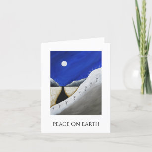Christmas Desert Southwest Peace on Earth    Holiday Card