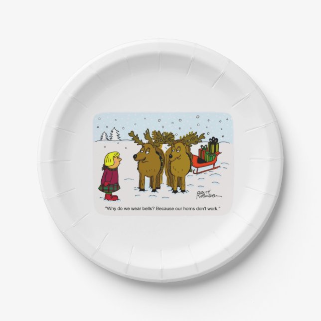 Christmas design 12 paper plates (Front)