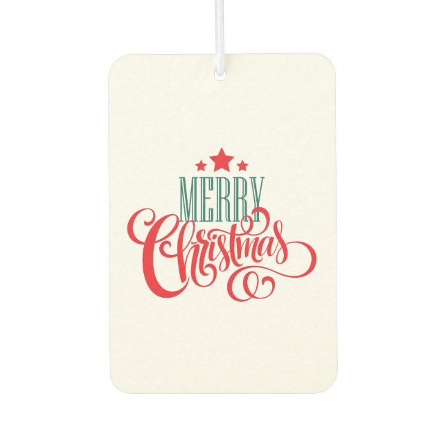 Christmas design and stars air freshener (Front)