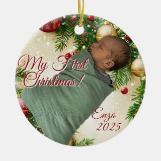 Christmas Design Ceramic Ornament