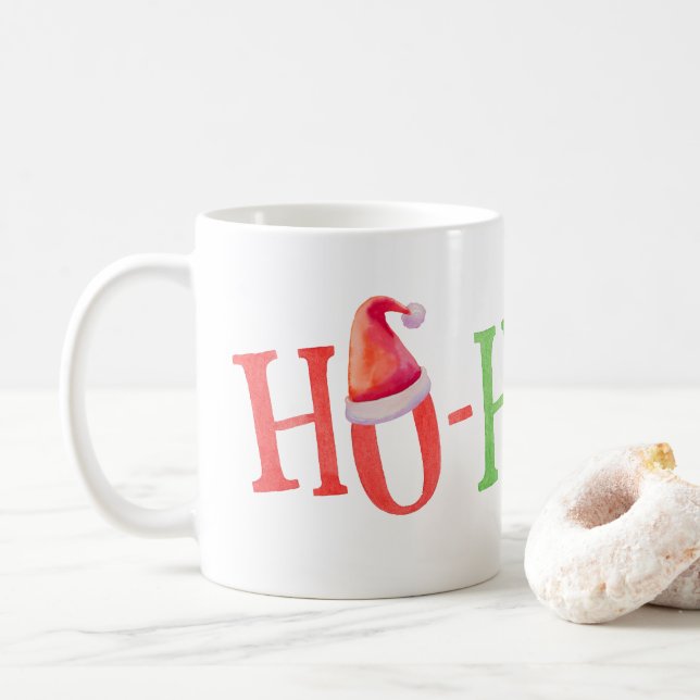 Christmas Design Elements Coffee Mug (With Donut)