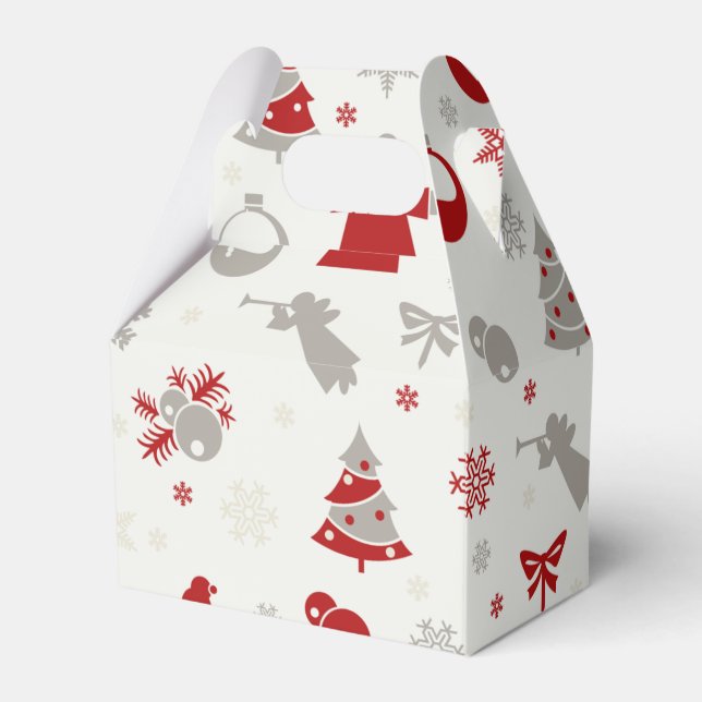 Christmas design  favor boxes (Front Side)
