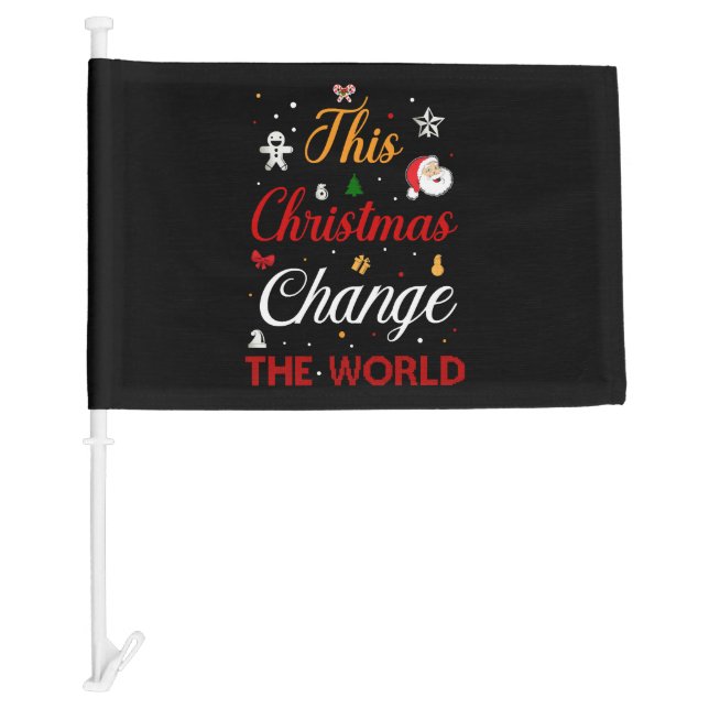 Christmas design for sale. car flag (Front)