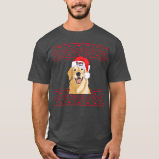 christmas design Golden retriever merry christmas  T-Shirt