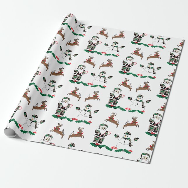 Christmas Design,  Holiday Wrapping Paper (Unrolled)