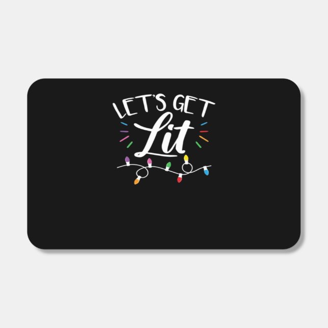 Christmas Design - Let's Get Lit Matchboxes (Front)