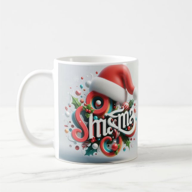  Christmas  design Mug Festive  Design (Left)