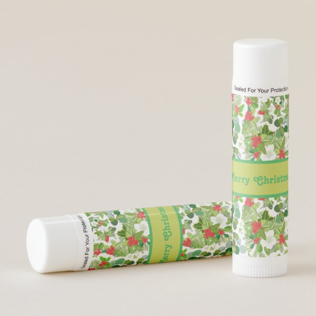 Christmas  Design on Lip Balm (Front)