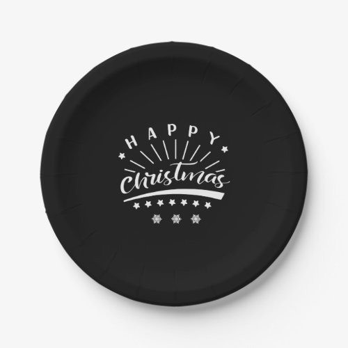 Christmas design paper plates