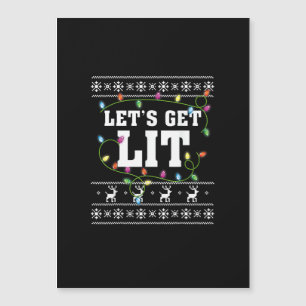 Christmas Design Quote - Let's Get Lit