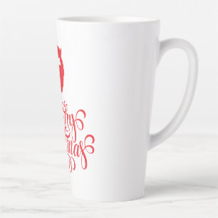 Christmas design Santa beard Latte Mug