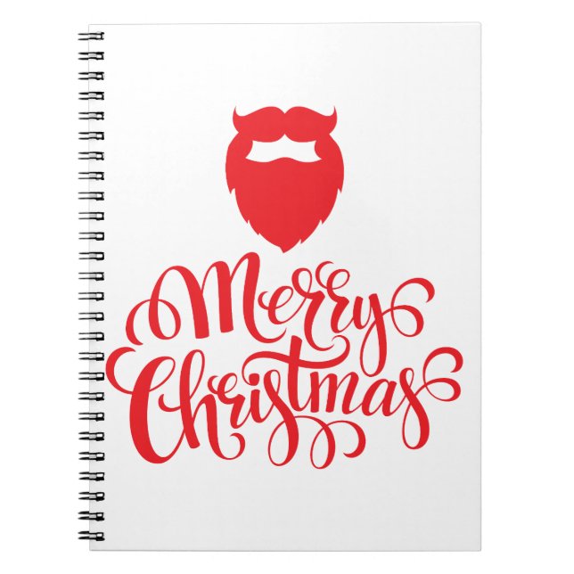 Christmas design Santa beard Notebook (Front)