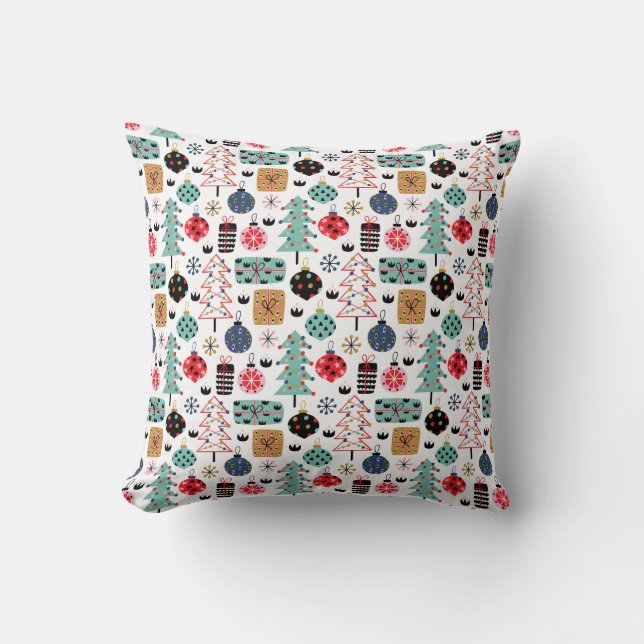 Christmas Design Throw Pillow (Front)