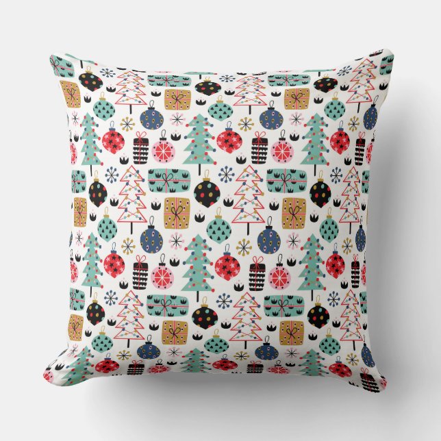 Christmas Design Throw Pillow (Front)