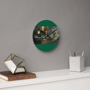 Christmas design watches round clock