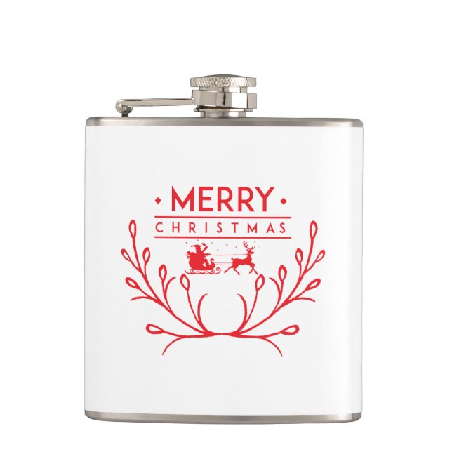 Christmas design with reindeer flask (Front)