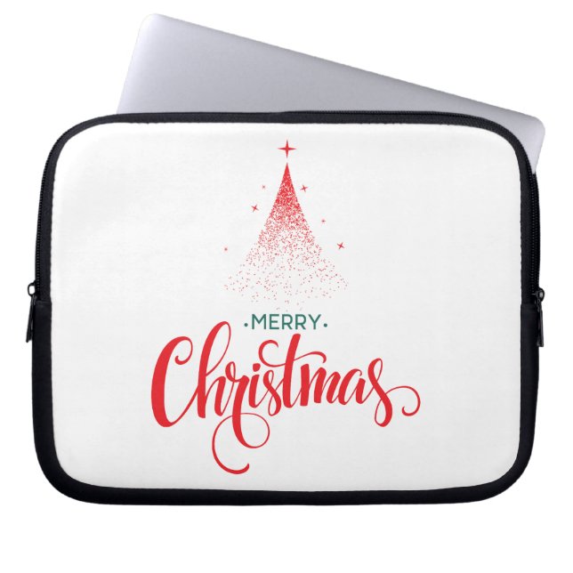 Christmas design with stars laptop sleeve (Front)