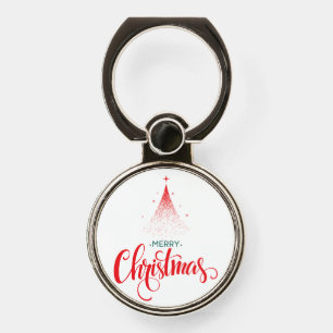 Christmas design with stars phone ring stand