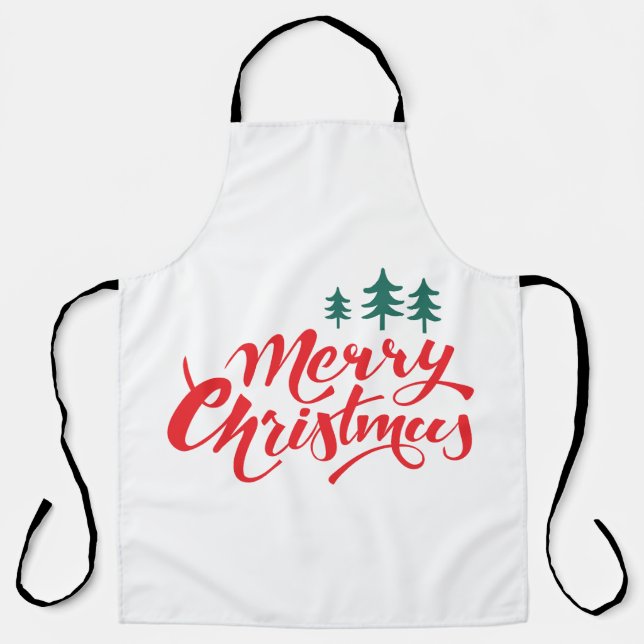 Christmas design with trees apron (Front)