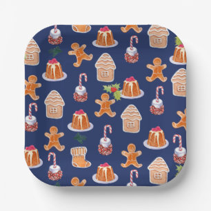 Christmas Desserts Paper Plates
