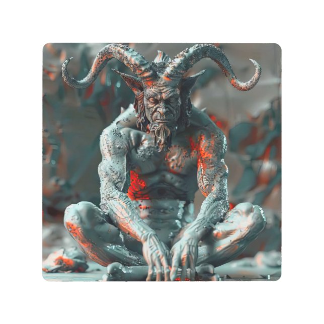 christmas devil metal print (Front)