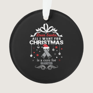 Christmas- Diabetes Awareness Shirt Ornament