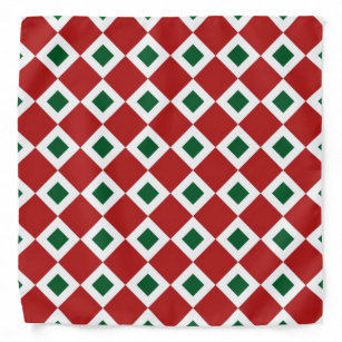 Christmas Diamond Pattern Bandana